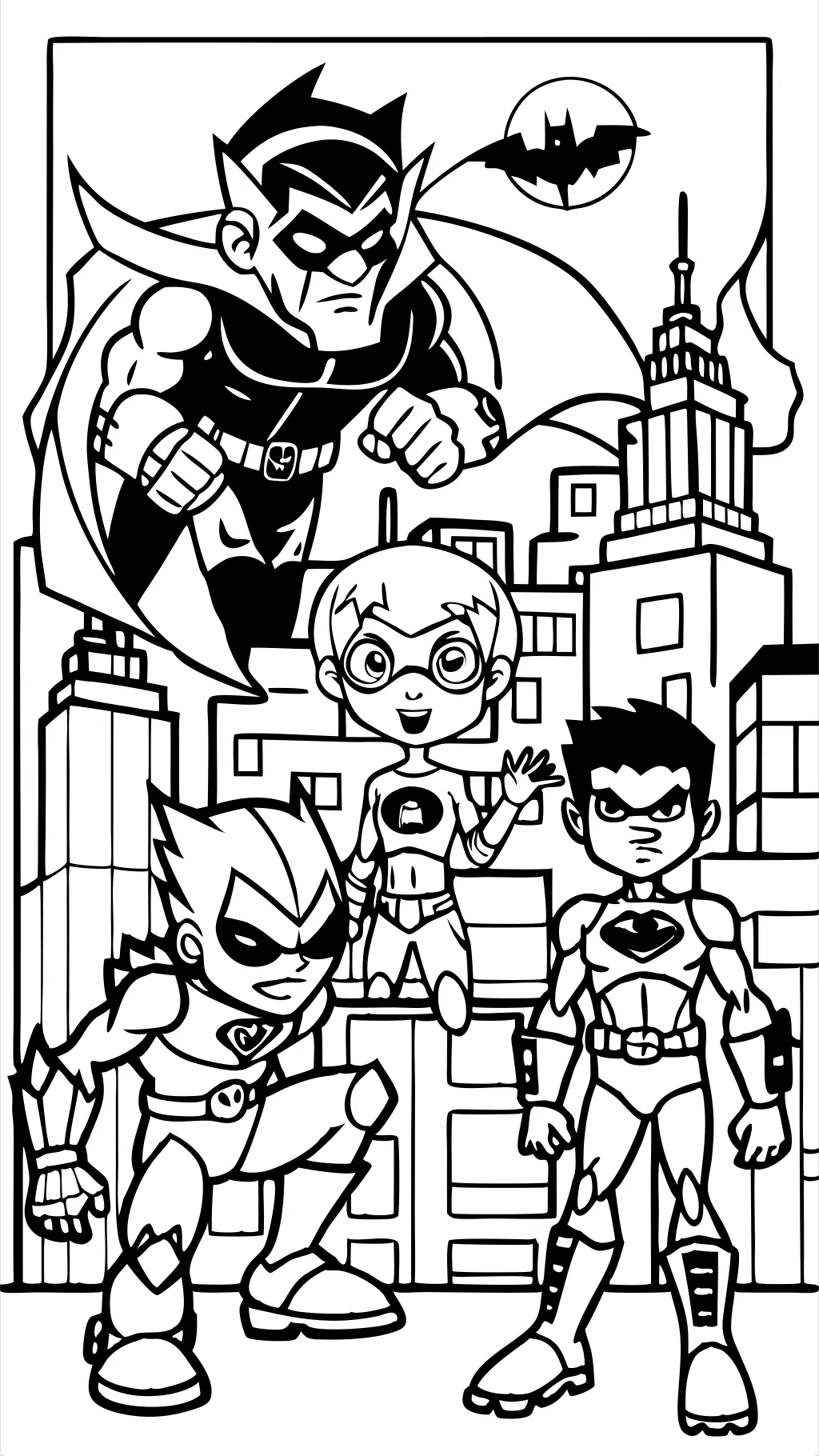 team titan coloring pages